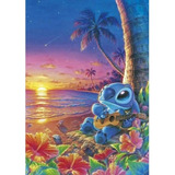 Kit De Pintura Con Diamantes 5d Lilo Y Stitch Disney 40x3...