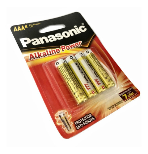 Pila Aaa Alkalina Panasonic Blister X 4 Unidades