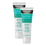 Kit 2 Protetor Solar Neutrogena Sun Fresh Oily Skin Fps 70