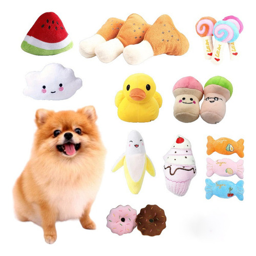 Kit Juguetes Para Mascotas 10 Piezas Chillones Y Resistentes