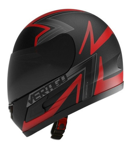 Casco Moto Vertigo Hk7 Bolt Rojo/negro Xl