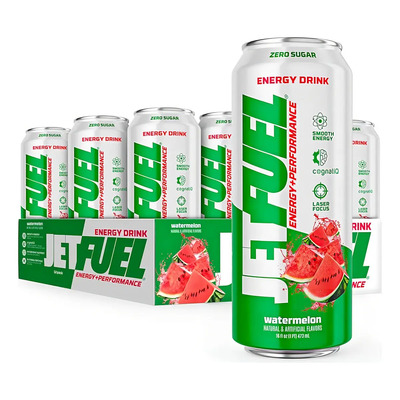 GAT JETFUEL RTD ENERGY DRINK 12 PACK 473ML SABOR SANDIA | Envío gratis