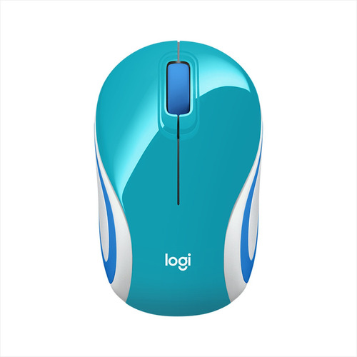 Logitech M187, Mouse Wireless Portátil Mini Bright Teal