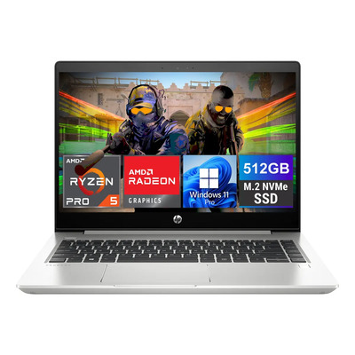 Portátil para juegos HP Probook 445r G6 Amd Ryzen 5 Pro 3500u Radeon Graphics 16 GB de RAM 512 GB Ssd Windows 11 Pro 14 - Bueno (Reacondicionado) | Meses sin interés