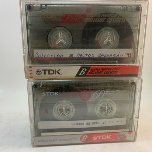 Cassettes Tdk B60 Virgen Usados X 7 Unidades 