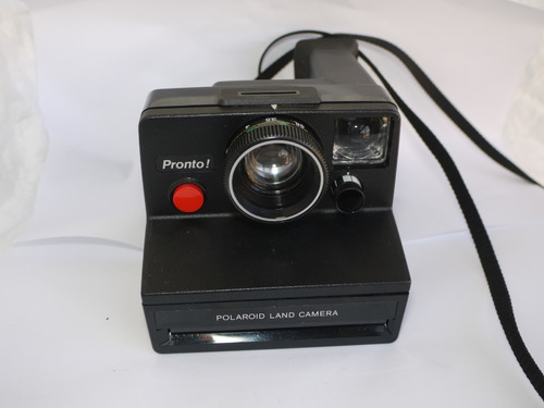 Câmera Antiga Filme Polaroid Sx-70 Pronto  Preta Usa