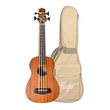 Ukelele Bajo Electroacustico 16 Trastes Flight Du-bass Funda