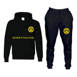 Conjunto Moletom Blusa Capuz E Calça Borussia Dortmund Time