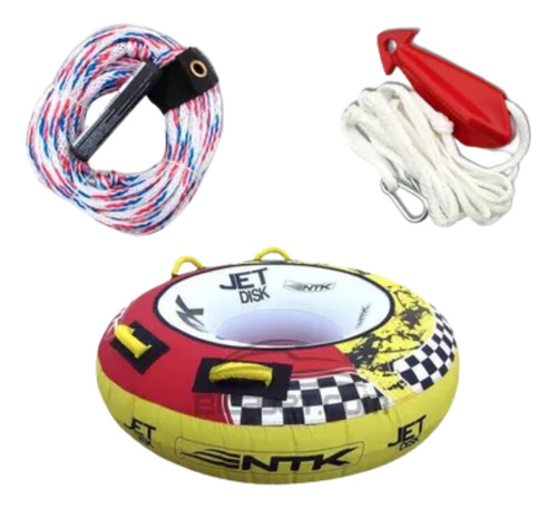 Kit Boia Corda Triangulo P/ Wake Esqui Reboque Original