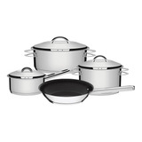 Set Batería De Cocina Tramontina Solar Triple Fond 4pz Cuota