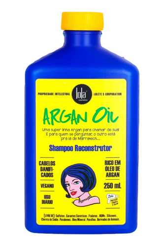 Lola Shampoo Argan Oil Cabellos Dañados X 250ml