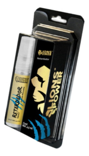 Retardador Masculino Spray 4.5ml Lions Power Con Lidocaina Sabor Sin Sabor