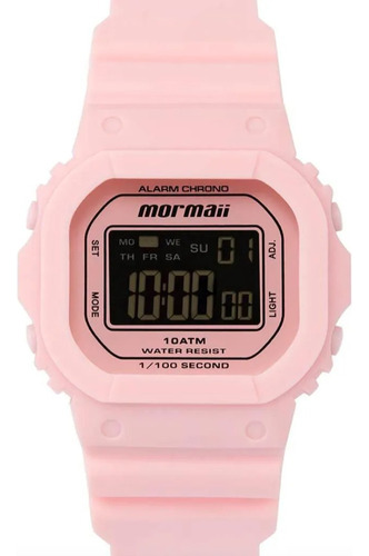 Relógio Mormaii Feminino Esportivo Rosa Claro Mo0303ab8t 