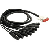 Cable Grabador Analógico Mogami Oro Db25-xlrf-10, 8 Canales,