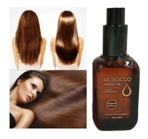 Aceite De Argan 100% Natural Cabello Maltratado Seco Frizz