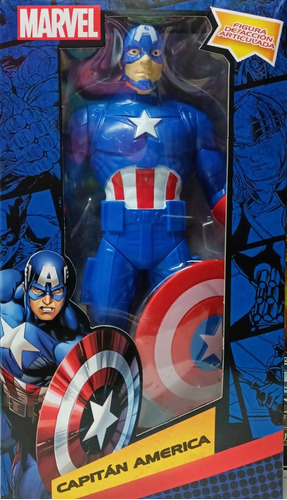 Figura Acción Capitán América Marvel Articulada 23 Cm Muñeco