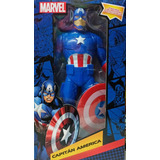 Figura Acción Capitán América Marvel Articulada 23 Cm Muñeco