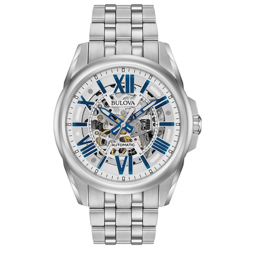 Reloj Bulova Automatic 96a187 Skeleton Hombre Original