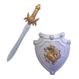 Kit Medieval Infantil Com Espada E Escudo