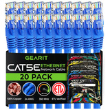 Gearit Paquete De 20, Cable De Conexión Ethernet Cat5e De 7 