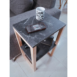 Mesa De Arrime, Organizador, Consola Black Minimal Deco