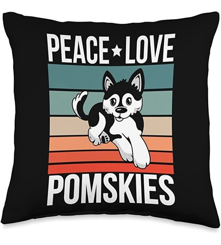 Vintage Pomsky Regalos Y Accesorios Peace Love Pomskies Quo