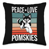 Vintage Pomsky Regalos Y Accesorios Peace Love Pomskies Quo