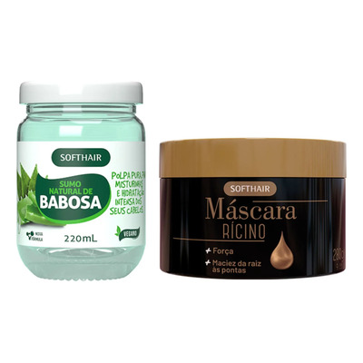Kit Crescimento Capilar Babosa + Rícino Soft Hair Original