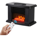 Calefactor Mini Chimenea Eléctrica Estufa Con Control 1000w