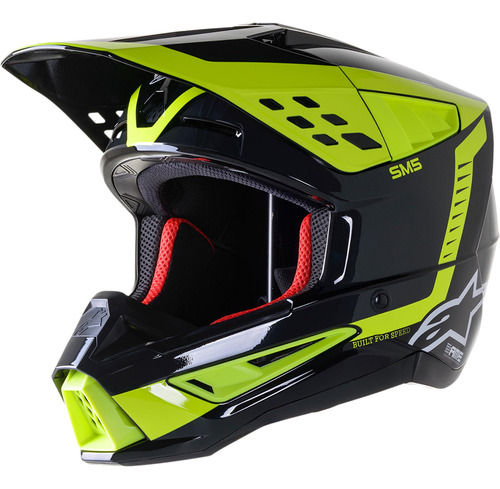 Casco Alpinestars Cross S-m5 Beam Ece Ngo/ama Fluo L