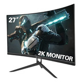 Monitor Curvo Para Juegos Crua 27  , Qhd (2560x1440p) 2k 144