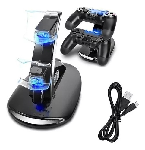 Cargador Dual Led Ps4 Lehuai