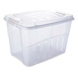 Caixa Organizadora Plástica Gran Box 19 Litros - Plasutil Cor Transparente Liso