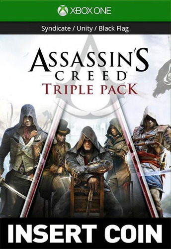 Assassin's Creed Triple Pack || Black Flag - Unity - Syndicate || Xbox One || Original || Codigo