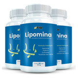 3x Lipomina 180 Capsulas Original - Tratamento Eficaz