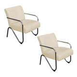 Kit 2 Poltrona Cadeira Decorativa Sara Quarto Sala Recepção