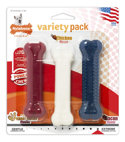 Nylabone Dura Masticable Juguete Texturizado, Mantequilla De