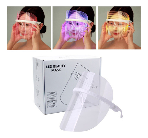 Mascarilla Subfacial De Cuello Con Luz Led De 3 Colores Para