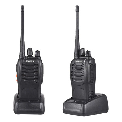 Walkie-talkie Baofeng BF 888S de 6 radios y frecuencia UHF color negro | Envío gratis