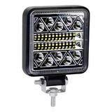 Farol De Milha Led Quadrado 102w 12v/24v Truck Caminhão  