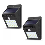 Pack X2 Focos Solares Jardin Focos Solares Exterior 30 Led