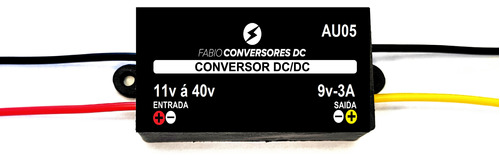 Conversor Dc/dc  Entrada 12v Ou 24v Saida 9v  3 Amp (au05)