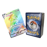 Kit Carta Pokémon Alcremie Vmax Rainbow Com Lote 100 Cartas