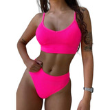 Set Seamless 2 Piezas Conjunto Ropa Interior Deportivo Color