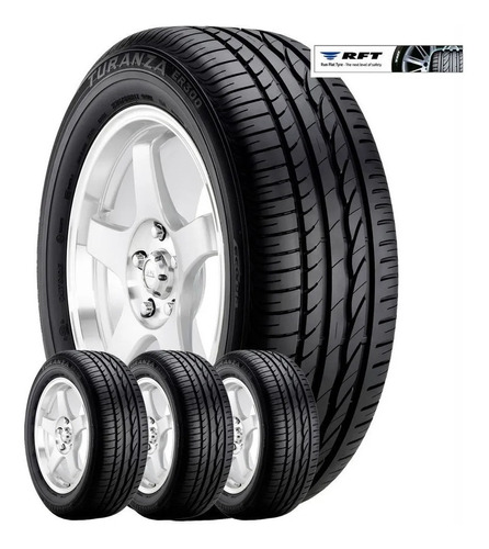 Kit 4u 205/55 R16 Turanza Er300 Runflat Rft Bridgestone Válv