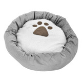 Cama Redonda Para Mascotas Con Cojin Extraíble 45cm