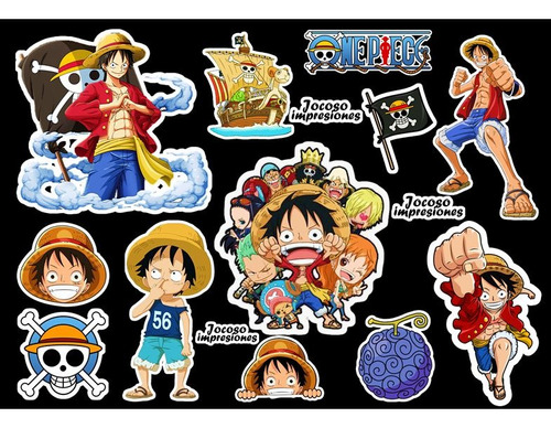 Luffy One Piece Stickers Anime Manga (resistentes Al Agua)