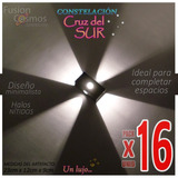 Difusor Aplique Luz Pared Interior Efecto 4 Rayos Pack X 16u Multidireccional Decoracion Adorno Hierro Moderno Bipin