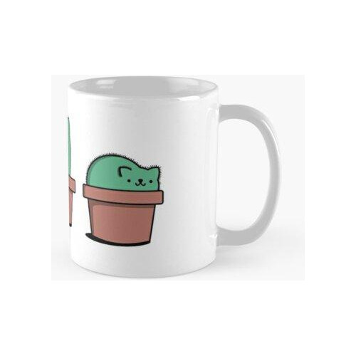 Taza Catcus Cactus Cat Plant Lindo Hipster Gatito Calidad Pr