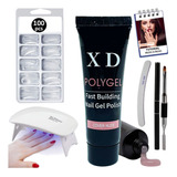 Kit Polygel Poligel X&d Alongamento Unha Cabine + Manual